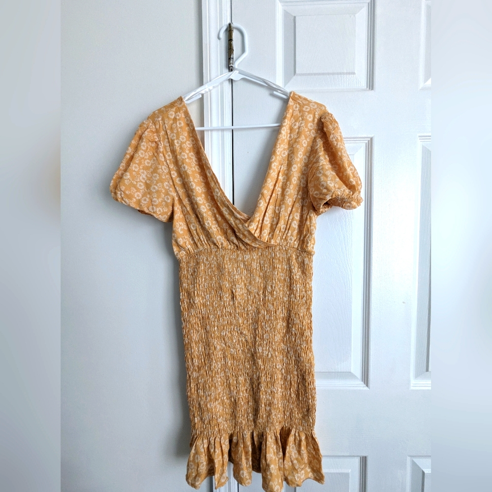 Urban Outfitters Lumiére Daisy Yellow Sundress